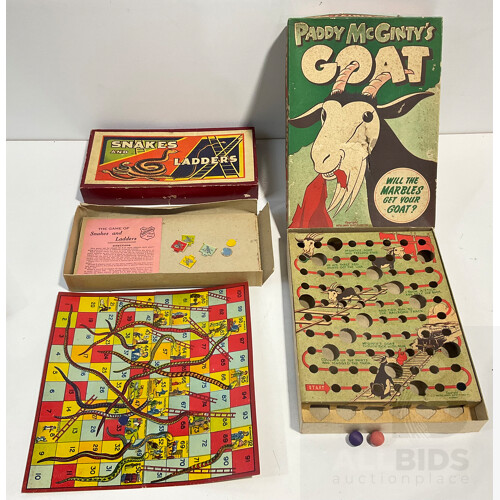 Vintage Games, Snakes and Ladders, 3 Little Pigs, Comic Families, Paddy Mcginty’s Goat (4)