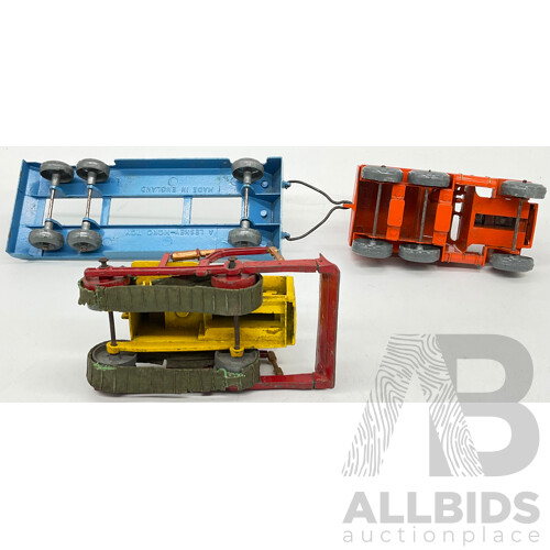 Vintage Lesney-Moko Toy, British Road Services Number 37, Truck, Trailer and Bull Dozer