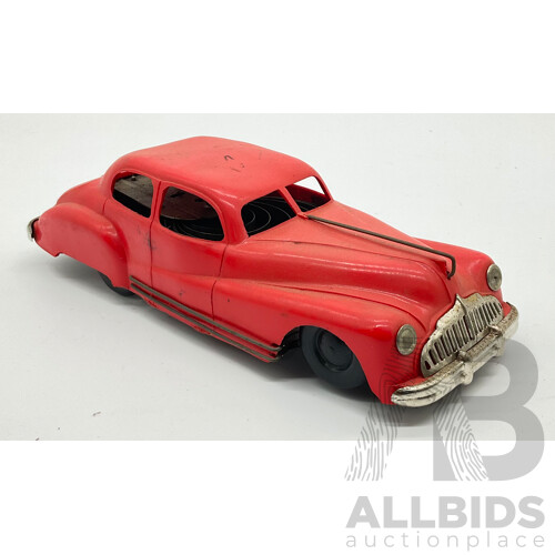 Vintage Tri-Ang Mimic Toys 1940s Sedan With Wind Up Motor Made in England