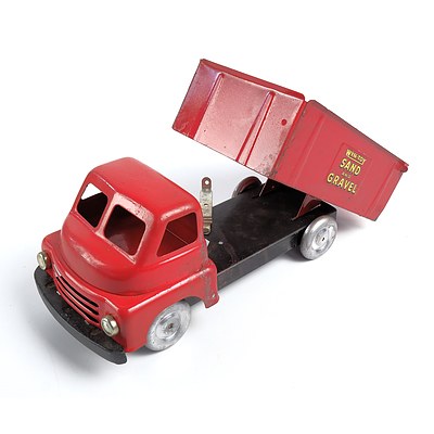 Vintage Wyn Toy Australia Sand and Gravel Truck - Red