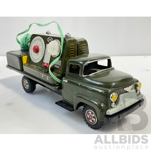 Vintage Trade Mark Modern Toys Truck With Mobile Communication Set Made in Japan