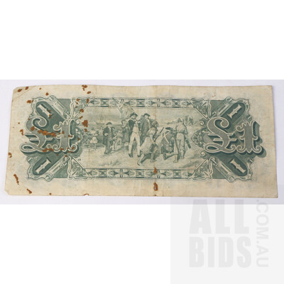 Commonwealth of Australia Riddle/ Heathershaw One Pound Banknote, K2 562123