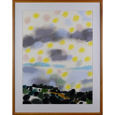 Robin Wallace-Crabbe (born 1938), Foxhill Landscape 1996, Pastel on Paper