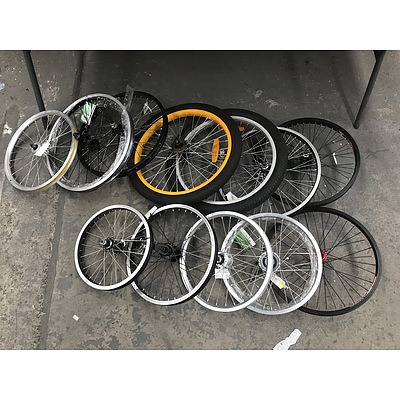 Lot Of Assorted Bike Rims and Tyres -Lot Of Approx 25