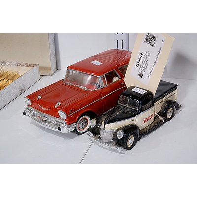 Liberty Classics 40 Ford Die Cast Model Snap On Limited Edition and a 1:18 Model Chevrolet
