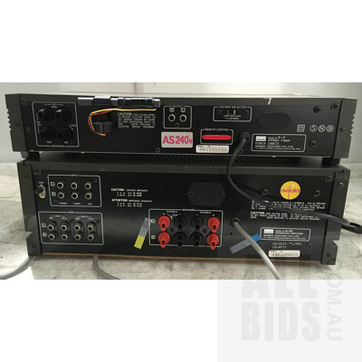 Assorted Stereo Components And Speakers Including Bose, DB Dynamics And Sansui