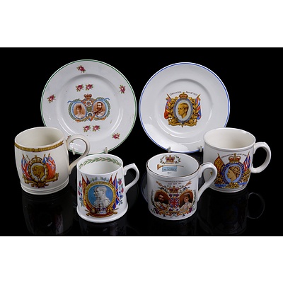 Various Antique and Vintage Royalty Themed Porcelain