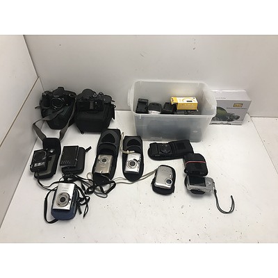 Assorted Camera -Lot Of 10