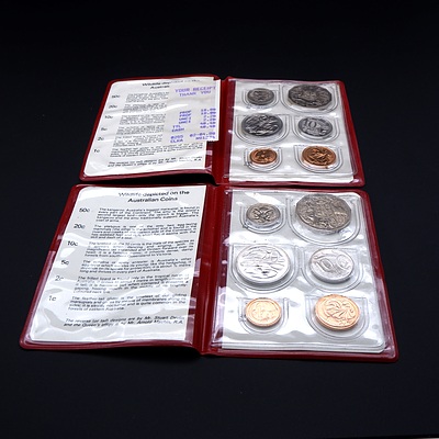 Two RAM 1980 Uncirculated Six Coin Red Packs