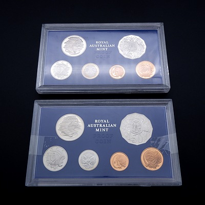 Two 1980 Royal Australia Mint Proof Coin Sets