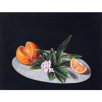 Christopher Beaumont (born 1961), Daphne and Orange 2004, Oil on Canvas