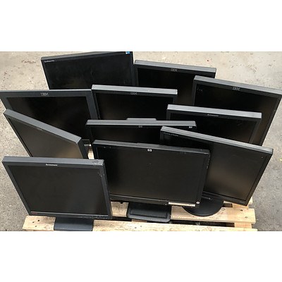 Assorted LCD Monitors - Lot of 11