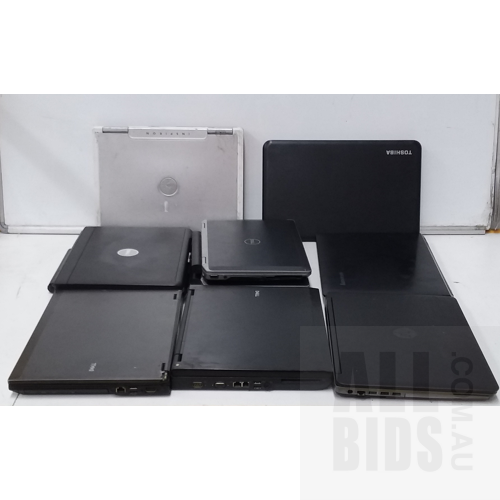 Assorted Laptops For Parts and Repair - Lot of Nine
