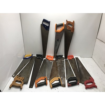 Various Hand Saws -Lot Of 10