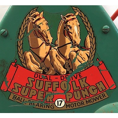 Vintage 4 Stroke Suffolk Super 17 Inch Punch Motor Roller Lawnmower