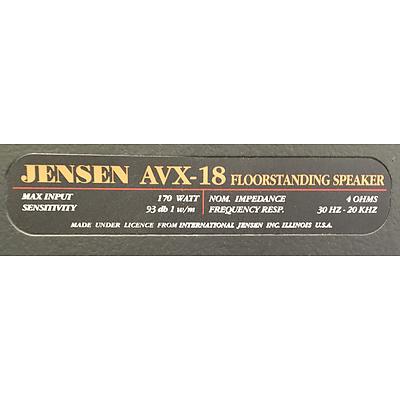 Jensen AVX-18 Floor Stand Speakers - Lot Of Two