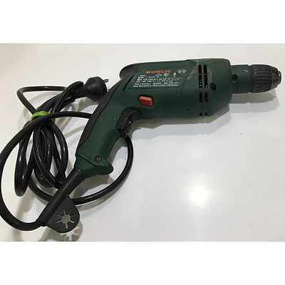 Ryobi HG-100 Angle Grinder And Bosch PSB600-RE Hammer Drill - Lot Of Two