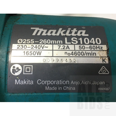 Makita 9924DB Belt Sander And Makita LS1040 Mitre Saw