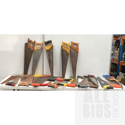 Assorted Saws - Lot Of 30