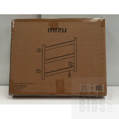 Mizu Polished Stainless Steel Stream Wall Mounted Electric Towel Rack