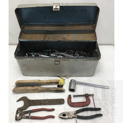 Toolbox With Assorted Hand Tools