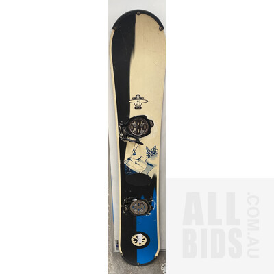 Pair of Atomic Skis and O.Sin Snowboard