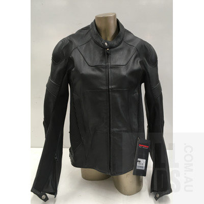 Alyx Motorcycle Black Leather Jacket - Size Medium