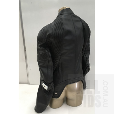 Alyx Motorcycle Black Leather Jacket - Size Medium