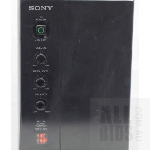 Sony SRS-D3 Active Super Woofer Speaker System