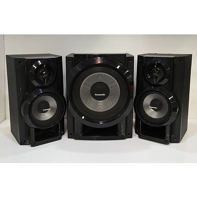 Panasonic Speakers and Subwoofer
