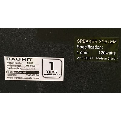 Bauhn (AHF-980C) and Phillips Speakers - Lot of 4
