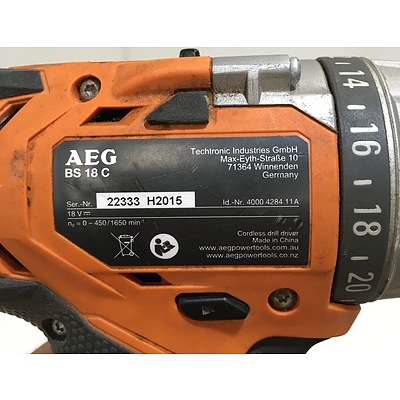 AEG Drill, Ciruclar Saw With Battery And Charger