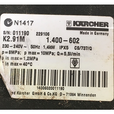 Karcher K2.91M Pressure Washer