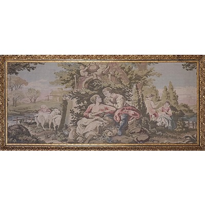 Large framed Antique Style Tapestry Panel