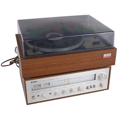 Vintage Yamaha CR-400 Stereo Receiver and Teac TS-130 Turntable (2)