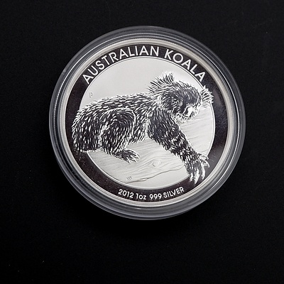 2012 1oz Silver Australian 1 Dollar Koala Coin