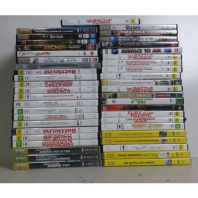 Assorted War and Military DVDs - Approx 45
