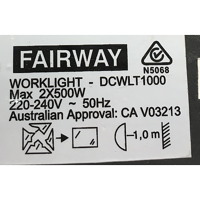 Fairway Twin Adjustable Floodlights - Lot Of Two