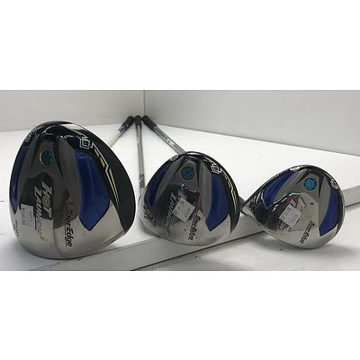 TourEdge Hot Launch2 Right Handed Driver and Two Woods