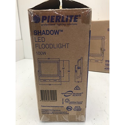 Pierlite Shadow 10000LM Flood Lights -Lot Of Two