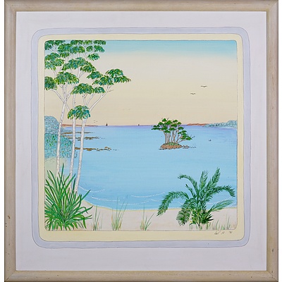 Val Henderson, Morning at the Coast 1991, Oil on card