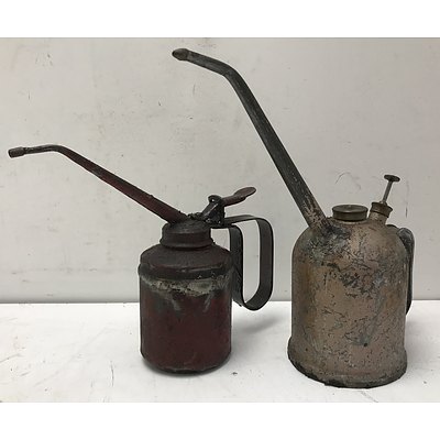Vintage Oil Pumps -Lot Of Two