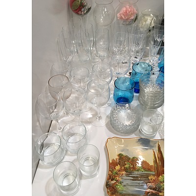 Large collection Of Bespoke Glass, Royal Doulton Tableware, And Crystal Homewares