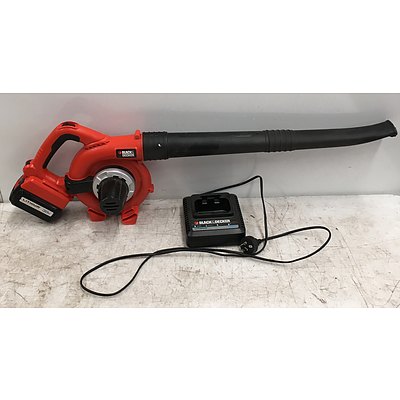 Black and Decker 36V Hard Surface Sweeper With Charger