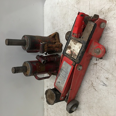 Collection of Trolley And Joplin Hydraulic Bottle Jacks - Lot Of Three