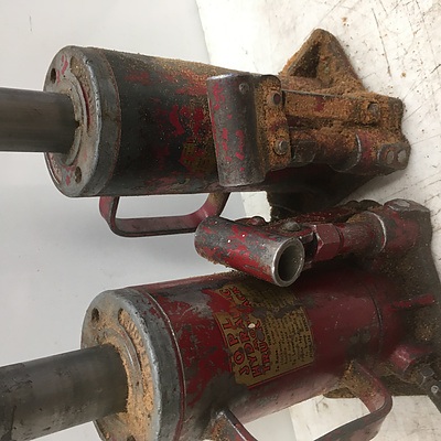Collection of Trolley And Joplin Hydraulic Bottle Jacks - Lot Of Three
