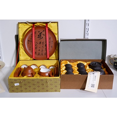 Two Chinese Tea Sets - Complete in Original Boxes