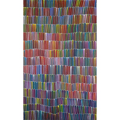 Jeannie Mills Pwerle (born 1965), Bush Yam, Synthetic Polymer Paint on Canvas