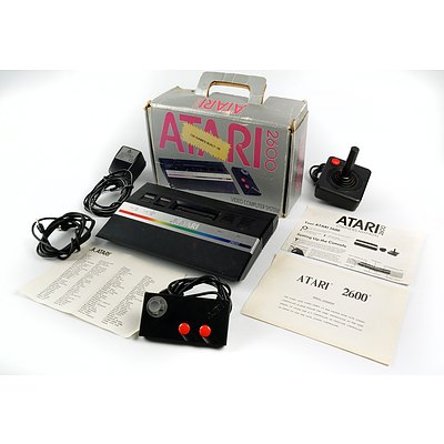 Vintage Atari 2600 Video Computer System with Joystick Controller, Accessories and Original Box