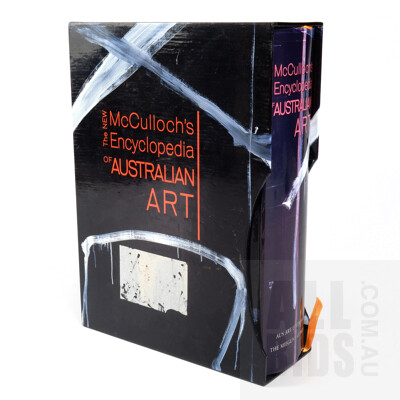 The New McCullochs Encyclopedia of Australian Art, Aus Art Editions, The Miegunyah Press, Melbourne,2006, Signed by Authors Susan McCulloch and Emily McCulloch Childs, Hardcover in Slip Case